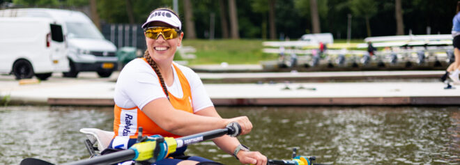 Pararoeister Eva Mol bij TeamNL Roeien: “In de boot voel ik me onbeperkt”