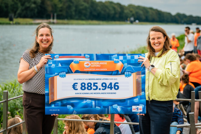 Nederlandse Loterij draagt €885.946 bij aan de ontwikkeling van de roeisport